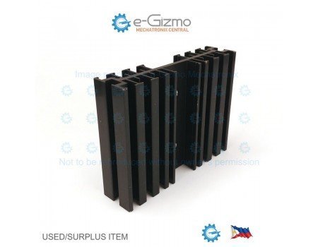 EHS-85 Extruded Aluminum Heatsink Black Anodized with Integral Standoff