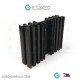 EHS-85 Extruded Aluminum Heatsink Black Anodized with Integral Standoff