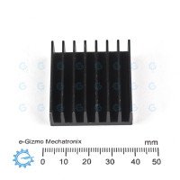EHS-82 Extruded Aluminum Heatsink Black Anodized