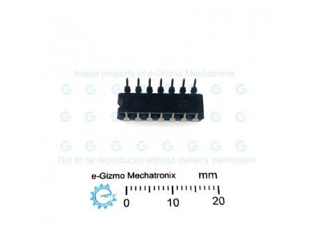 Motorola MC74HC03AN (74LS03) quad 2-input NAND gate Open Drain Output DIP-14 Motorola MC74HC03AN (74LS03) quad 2-input NAND gate Open Drain Output DIP-14