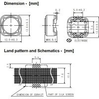 Sumida 22uH 3.6A 12.3mm SMD Power Inductor CDRH127NP-220MC Sumida 22uH 3.6A 12.3mm SMD Power Inductor CDRH127NP-220MC