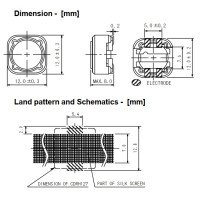 Sumida 22uH 3.6A 12.3mm SMD Power Inductor CDRH127NP-220MC