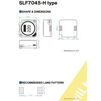 TDK 220uH 0.4A 7mm SMD Power Inductor SLF7045T-221MR40-H