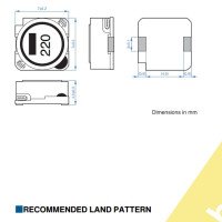TDK 220uH 0.4A 7mm SMD Power Inductor SLF7045T-221MR40-H TDK 220uH 0.4A 7mm SMD Power Inductor SLF7045T-221MR40-H