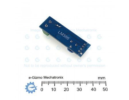 LM386 Audio Power Amplifier Module Mono 1 CH 5-12V LM386 Audio Power Amplifier Module Mono 1 CH 5-12V