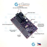 e-Gizmo ATMEGA88P Quick Prototyping Module with 2-Ch Relay