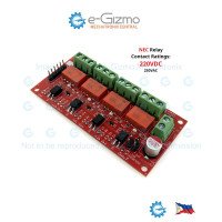 4-Channel 5V 2A Relay Module with High DC Voltage 220VDC Contact Rating