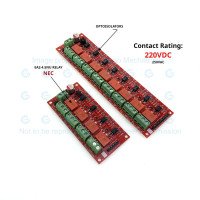 8-Channel 5V Relay Module with High DC Voltage 220VDC Contact Rating