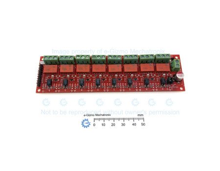 8-Channel 5V Relay Module with High DC Voltage 220VDC Contact Rating