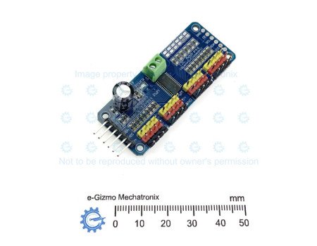 16 Channel 12-bit PWM Servo Driver I2C PCA9685