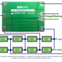 4S Li-ion 40A BMS Board with Charge Balancing Function