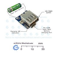 DIY Power Bank Module 3.7V 1s Li-ion Battery, 5V Output DIY Power Bank Module 3.7V 1s Li-ion Battery, 5V Output