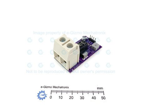 e-Gizmo 50A (125A peak) AC/DC Current Sensor Board HLSR 50-P with TRIMPOT