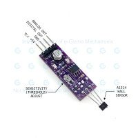 e-Gizmo Hall Magnetic Sensor Module A1314 with Digital & True Analog Output e-Gizmo Hall Magnetic Sensor Module A1314 with Digital & True Analog Output