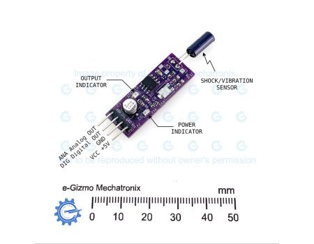 e-Gizmo SW-18015P Vibration Sensor Module Normally High