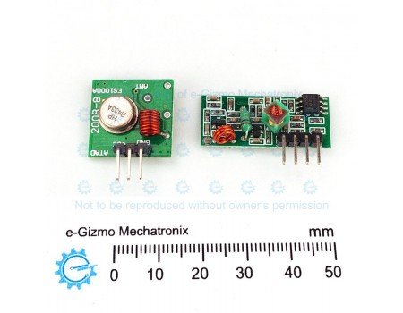 433MHz RF Transmitter and Receiver Module