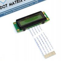 TM162XBC Mini 16 characters x 2 lines LCD 34x10mm Display Area 16-PIN FPC