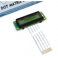 TM162XBC Mini 16 characters x 2 lines LCD 34x10mm Display Area 16-PIN FPC