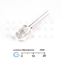 Big 10mm BLUE LED Super Bright Clear Body B10a-437-CX