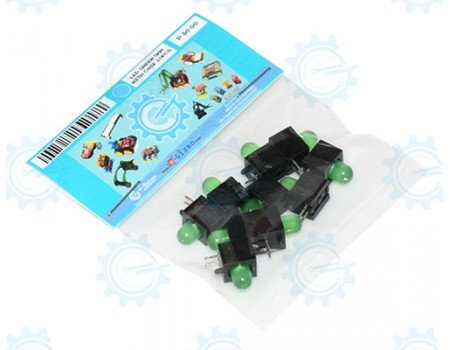 WCLED-5MM-GR-10P LED Green 5mm with Case 10pcs