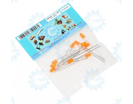 LOR3MM-10P Orange LED 3mm 10pcs