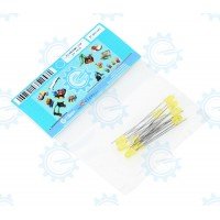 FLYW3MM-10P Yellow LED 3mm Flat 10pcs