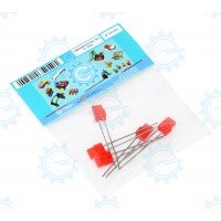 LRDSQ475755-5P Red LED Square Type 4.75x7.55mm 5pcs