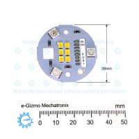 DIY Warmwhite + RGB LED Module on 39mm Aluminum Substrate