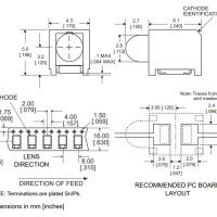 3mm Prism Circuit Board Indicator RED SMD 3mm Prism Circuit Board Indicator RED SMD