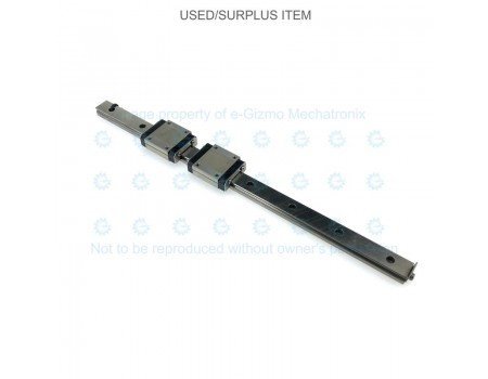 NSK Linear Motion Guide LM 15x9.5x294mm with 2x carriage [Refurbished]