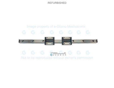 THK Linear Motion Guide LM 15x9.5x310mm with 2x carriage RSR15ZM [Refurbished]