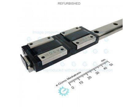 THK Linear Motion Guide LM 15x9.5x310mm with 2x carriage RSR15ZM [Refurbished]