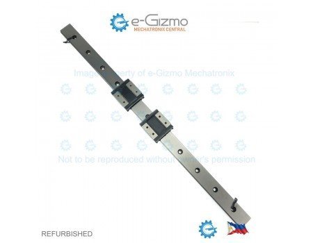 THK Linear Motion Guide LM 24x8.5x455mm with 2x carriage RSH12WZM [Refurbished]