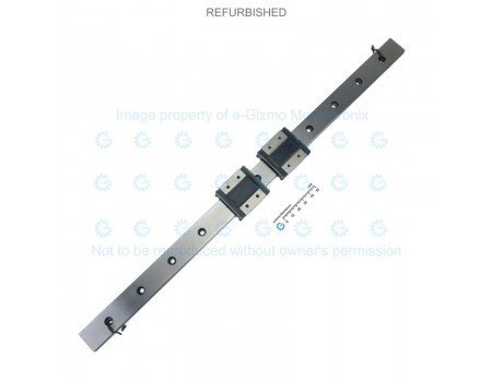 THK Linear Motion Guide LM 24x8.5x455mm with 2x carriage RSH12WZM [Refurbished]