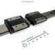 THK Linear Motion Guide LM 24x8.5x455mm with 2x carriage RSH12WZM [Refurbished]