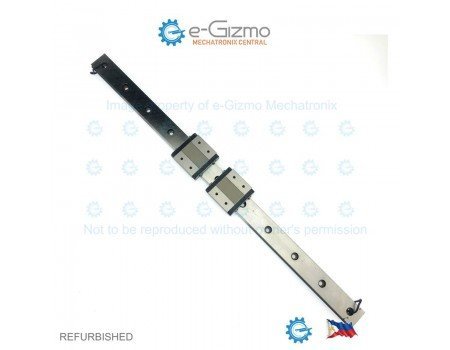 NSK Linear Motion Guide LM 24x8.5x423mm with 2x carriage LE12 [Refurbished]