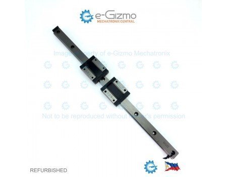 THK Linear Motion Guide LM 15x9.5x294mm with 2x carriage RSR15ZM [Refurbished]