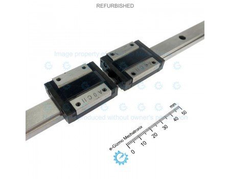 THK Linear Motion Guide LM 15x9.5x294mm with 2x carriage RSR15ZM [Refurbished]