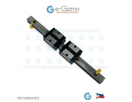 THK Linear Motion Guide LM 15x12.5x220mm with 2x carriage SSR15 [Refurbished]