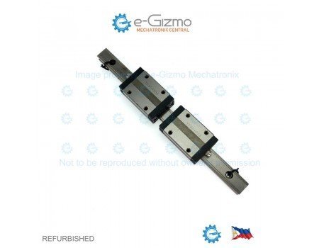 THK Linear Motion Guide LM 15x12.5x220mm with 2x carriage SSR15 [Refurbished]