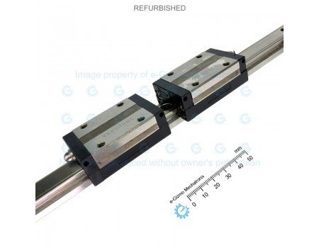 THK Linear Motion Guide LM 15x12.5x280mm with 2x carriage SSR15 [Refurbished]