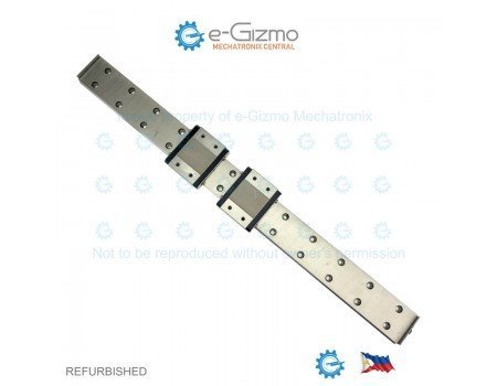 NSK Linear Motion Guide LM 42x9.5x480mm with 2x carriage LE15 [Refurbished]