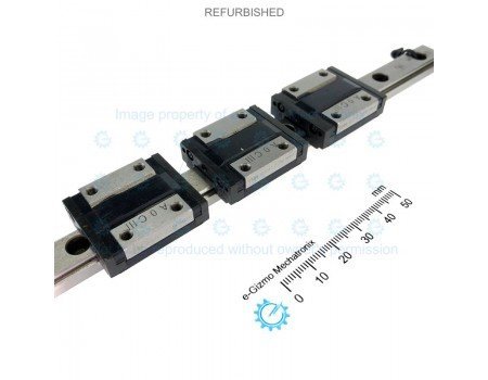 THK Linear Motion Guide LM 12x7.5x220mm with 3x carriage RSH12ZM [Refurbished]