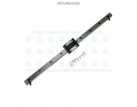 THK Linear Motion Guide LM 15x9.5x349mm with 1x carriage RSR15ZM [Refurbished]