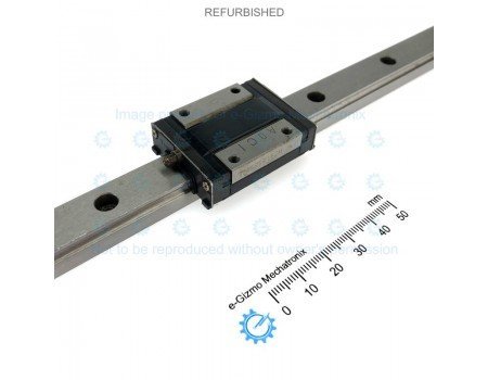 THK Linear Motion Guide LM 15x9.5x349mm with 1x carriage RSR15ZM [Refurbished]