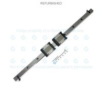 THK Linear Motion Guide LM 15x9.5x349mm with 2x carriage SRS15M [Refurbished]