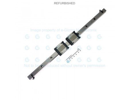 THK Linear Motion Guide LM 15x9.5x349mm with 2x carriage SRS15M [Refurbished]