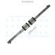 THK Linear Motion Guide LM 15x9.5x349mm with 2x carriage SRS15M [Refurbished]