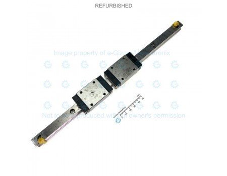 Rexroth Linear Motion Guide LM 15x16x323mm with 2x carriage [Refurbished]