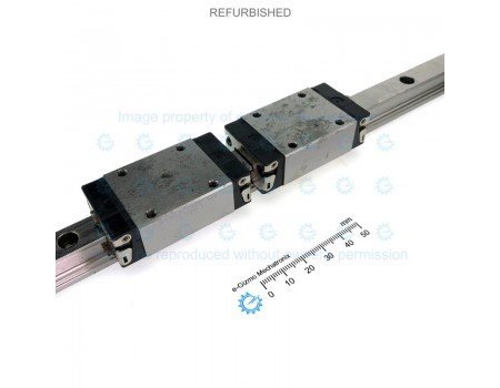 Rexroth Linear Motion Guide LM 15x16x323mm with 2x carriage [Refurbished]